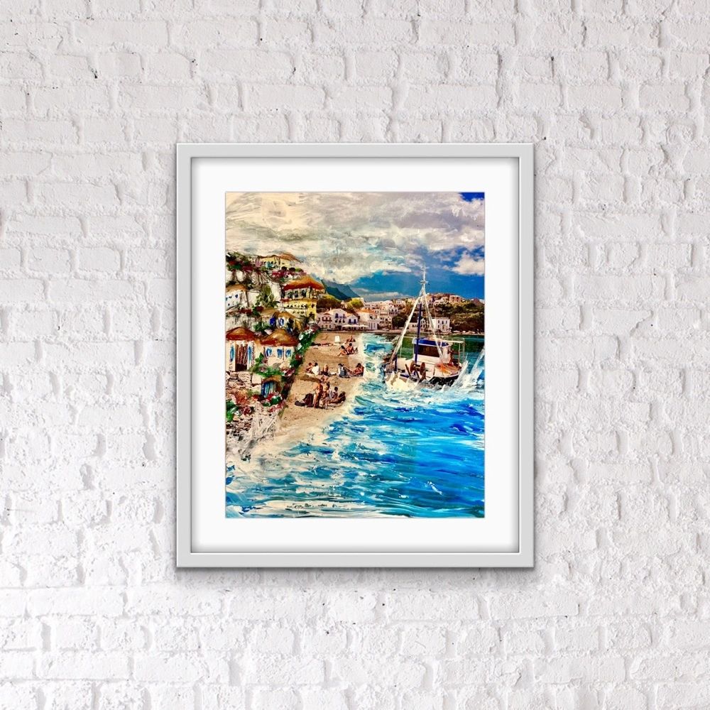 Amalfi Dreams travel print