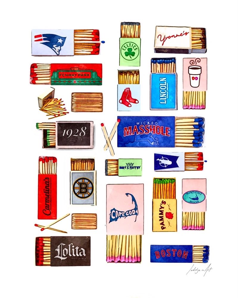 Custom matchbook print example
